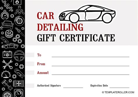 What to Include in Your Auto Detail Gift Certificate