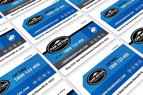 Auto Detailing Business Card Template 6