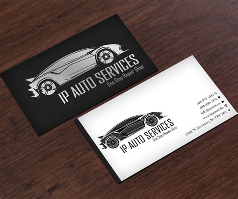 Auto Detailing Business Card Template Design