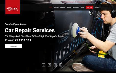 Auto detailing website template