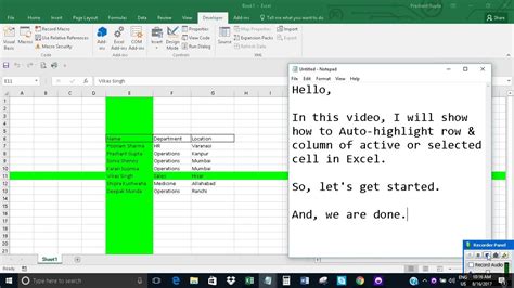 Auto Highlight Cells in Excel Image 5