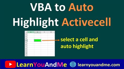 Auto-Highlighting Cells with VBA Macros