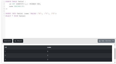 Auto-increment example 8