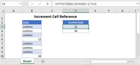 Auto Increment Formatting in Excel