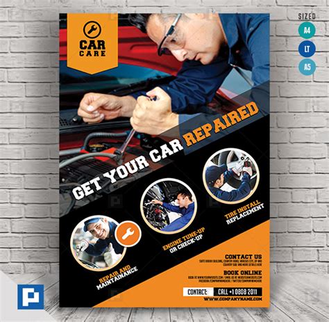 Auto Repair Shop Flyer Template Free