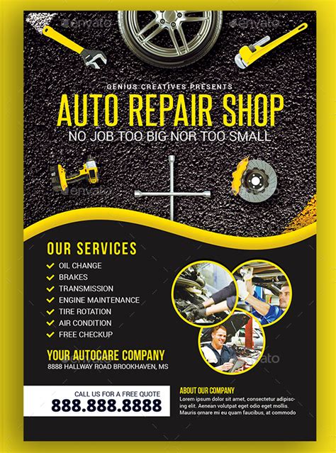 Benefits of Using Auto Repair Shop Flyer Templates