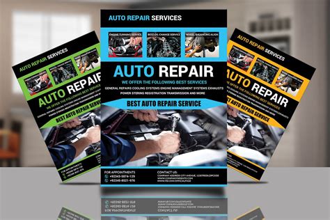 Auto Shop Flyer Design 1