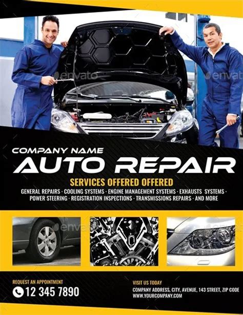 Auto Shop Flyer Design 2