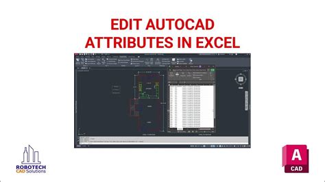 Extract AutoCAD attributes to Excel