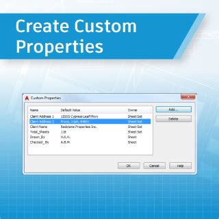 AutoCAD Custom Properties