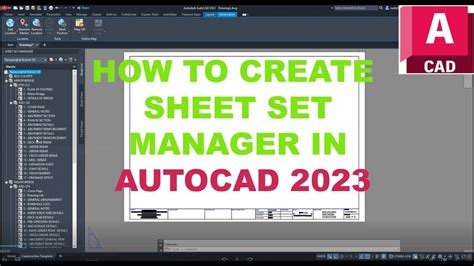 AutoCAD Sheet Set Manager