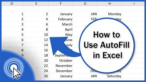 AutoFill Feature in Excel