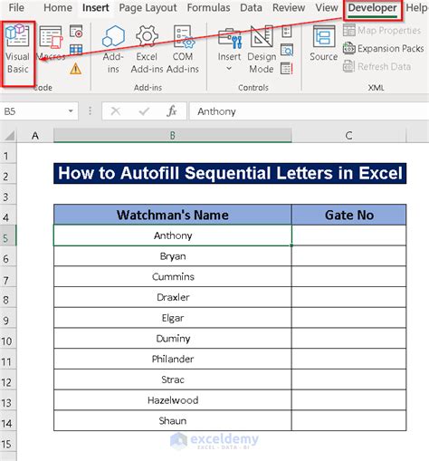 AutoFill Feature to Find Missing Numbers in Sequential Data