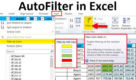 Excel AutoFilter with Formulas