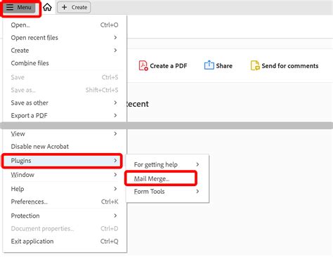 AutoMailMerge PDF form