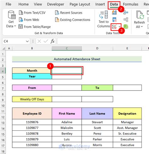 Automate absence tracking in Excel