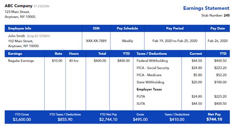 Automate Pay Stub Generation Example