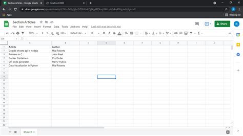 Automating Google Sheets with Node.js