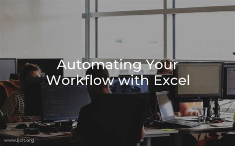 Automating Workflows in Excel