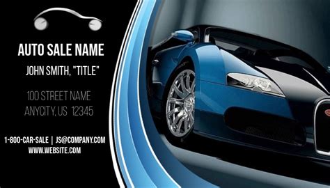 Automotive Sales Business Card Template