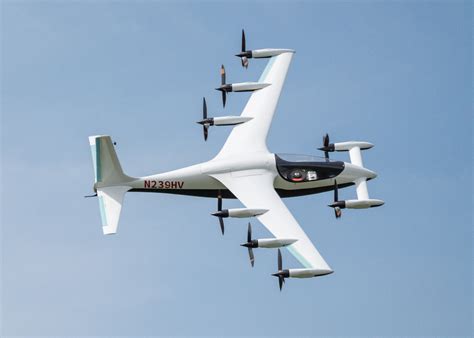 Illustration of an autonomous aircraft in flight