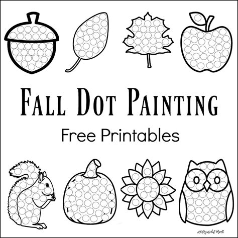 Autumn Do A Dot printable