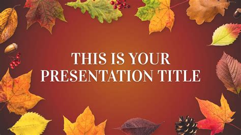 Autumn Leaf PowerPoint Template