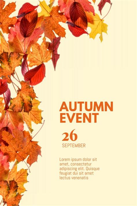 Autumn Leaves Flyer Template