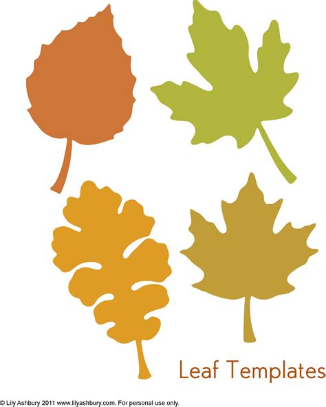 Autumn Leaves Template