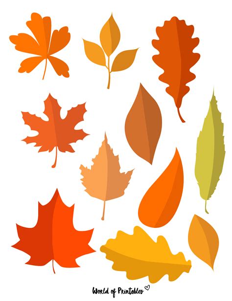 Autumn Leaves Template