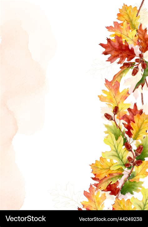 Autumn Watercolor Template