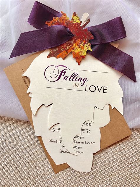 Autumn Wedding Invitation Template