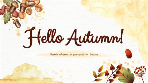 Autumn Woodland Google Slides Theme