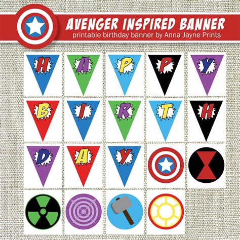 Avengers Birthday Banner Idea 2