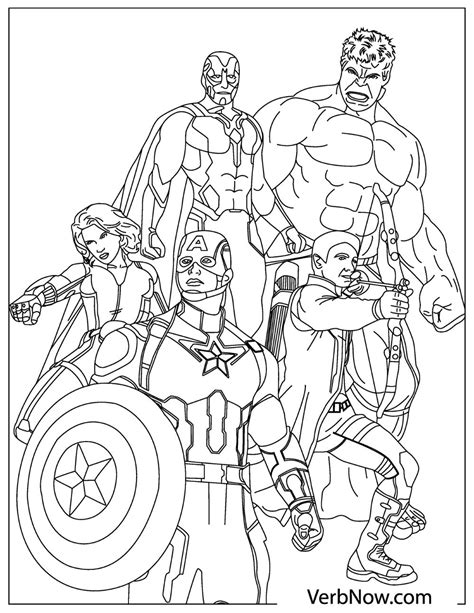 Avengers coloring pages for kids