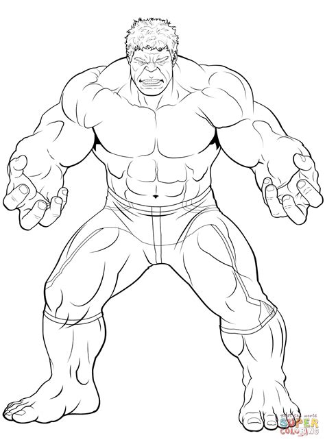 Avengers coloring pages hulk