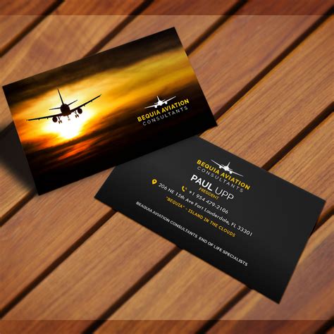 Aviation Business Card Design