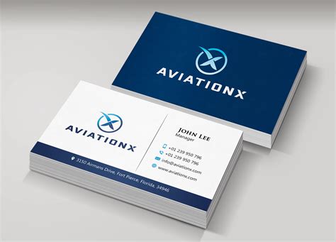 Aviation Consultant Business Card Template