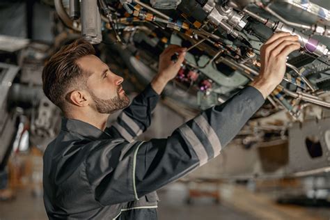 Aviation Mechanic at Work