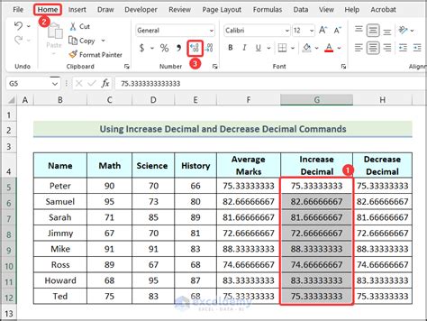 Avoid Decimals in Excel