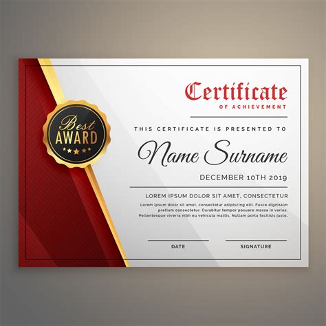 Award Certificate Template Ideas