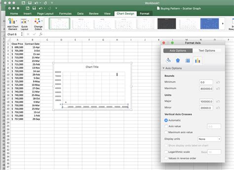 Axis Options in Excel