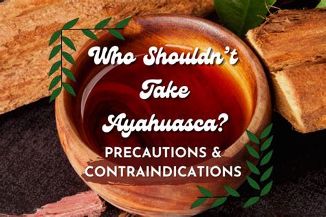 Ayahuasca contraindications