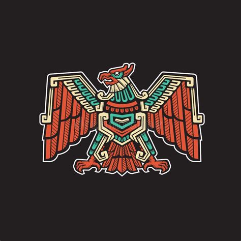 Aztec eagle tattoo design