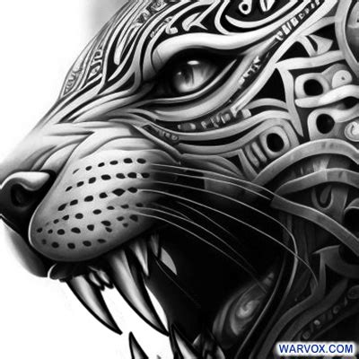 Aztec Jaguar Tattoo Design