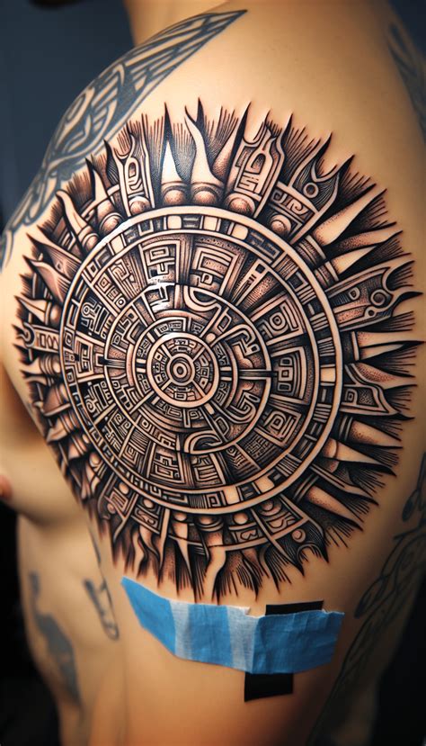 Aztec Sun Tattoo Placement