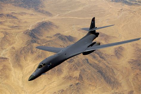 B-1B Lancer Aircraft in Flight