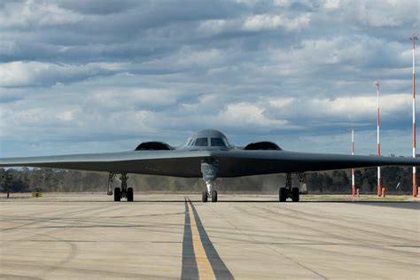 B-2 Spirit Stealth Bomber taking off