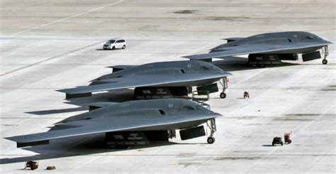 B-21 Raider Stealth Bomber Formation