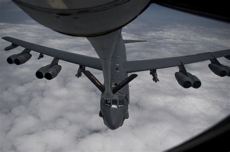 B-52 Stratofortress on an aircraft carrier